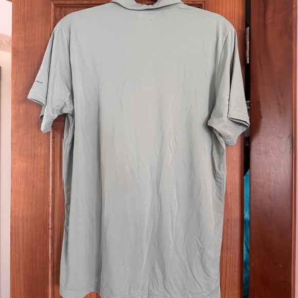 Columbia Polo Golf Shirt Men’s Medium Light Green Omniwick Hike Short Sleeve Top - Picture 4 of 4